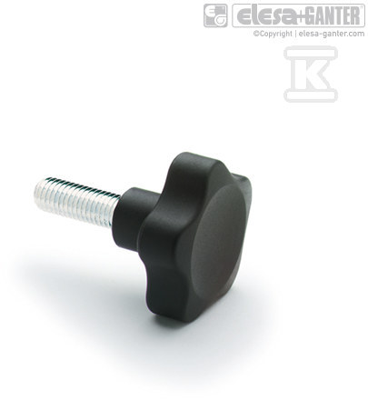 Solid knob VC.692/25 P-M5x30 - VC.692/25 P-M5X30